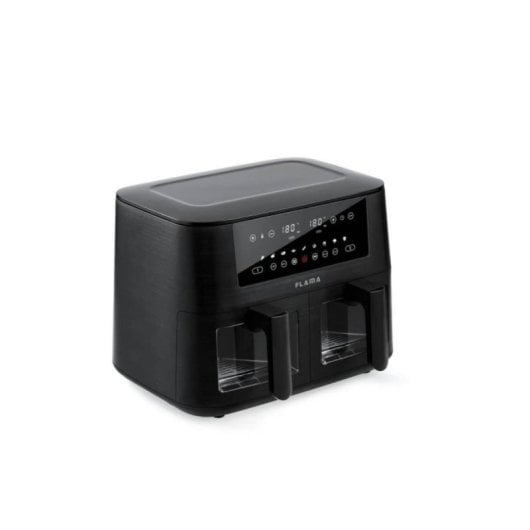 Freidora de aire caliente Flama 698FL 8L Doble 3040W LED Negro 9 Programas Touch