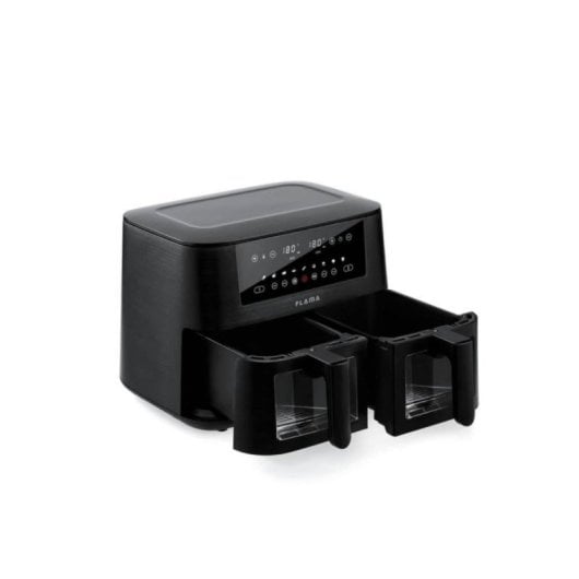 Freidora de aire caliente Flama 698FL 8L Doble 3040W LED Negro 9 Programas Touch