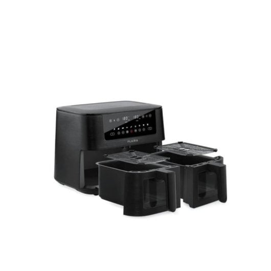 Freidora de aire caliente Flama 698FL 8L Doble 3040W LED Negro 9 Programas Touch