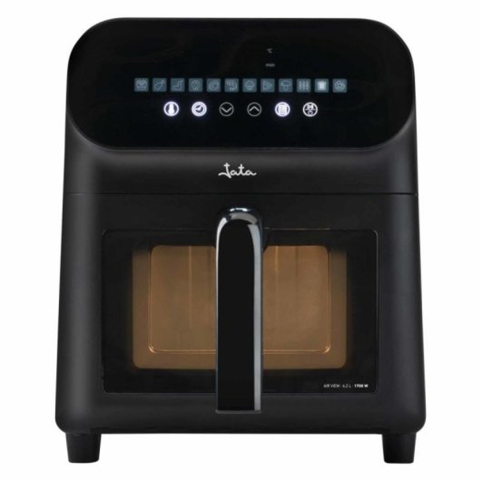 Freidora de aire JATA JEFR1230 6,2L 1700W 12 programas Termostato LED Negro Antiadherente
