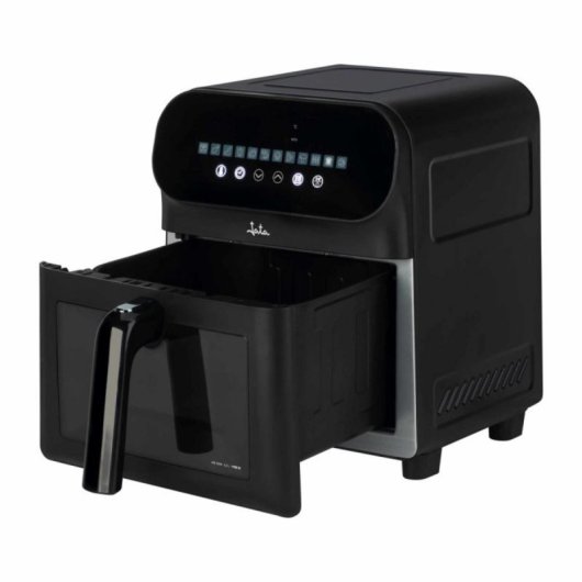 Freidora de aire JATA JEFR1230 6,2L 1700W 12 programas Termostato LED Negro Antiadherente