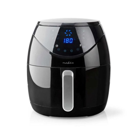 Heißluftfritteuse Nedis KAAF240EBK 4,6 L 1500 W Digital LCD Touch Control Heißluftfritteuse Nedis KAAF240EBK 4,6 L 1500 W Digital LCD Touch Control