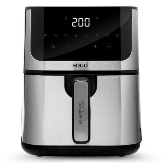 Friteuse sans Huile Sogo DIGIFRYER1400 5L 1400W LED 8 Programmes Acier Inoxydable