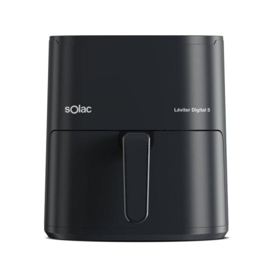 Freidora de aire Solac Léviter Digital 5 S97203800 5L 1500W 12 programas pantalla táctil negra