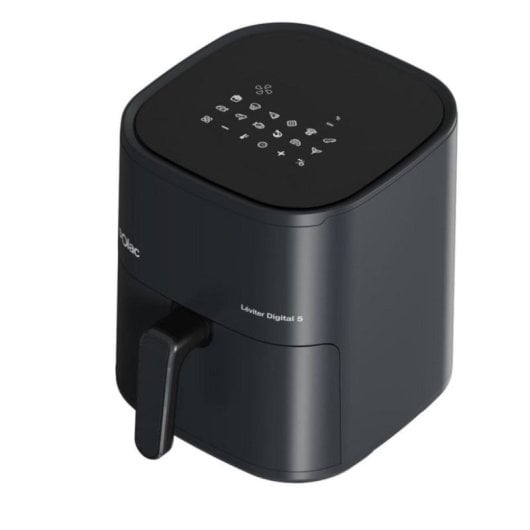Freidora de aire Solac Léviter Digital 5 S97203800 5L 1500W 12 programas pantalla táctil negra