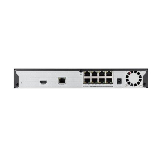 Grabador NVR Hanwha QRN-830S 8 canales 4K UHD H.265/H.264 1TB PoE 35W SATA Gigabit LAN