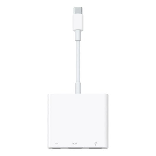 Hub USB Tipo C Apple MW5M3ZM/A HDMI 4K USB 3.2 Gen 1 Branco Hub USB Tipo C Apple MW5M3ZM/A HDMI 4K USB 3.2 Gen 1 Branco
