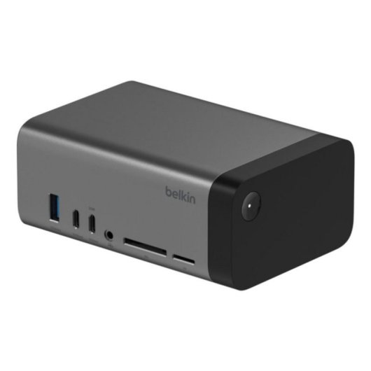 Dock USB-C Belkin Connect 11 Puertos HDMI Dual 8K/4K 120Hz SD MicroSD RJ-45 96W Gris