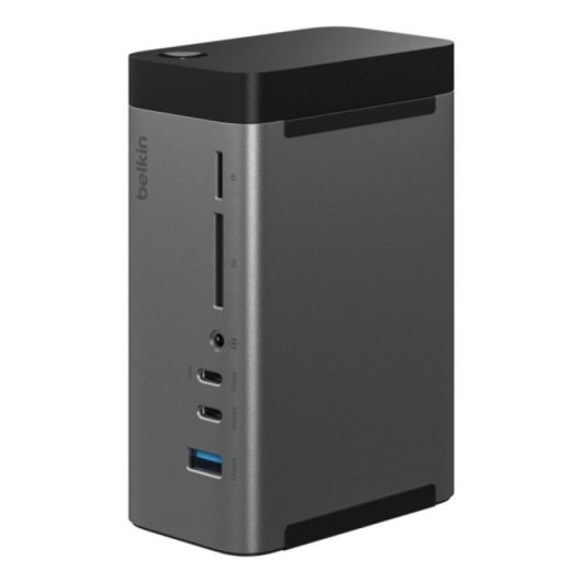 Dock USB-C Belkin Connect 11 Puertos HDMI Dual 8K/4K 120Hz SD MicroSD RJ-45 96W Gris