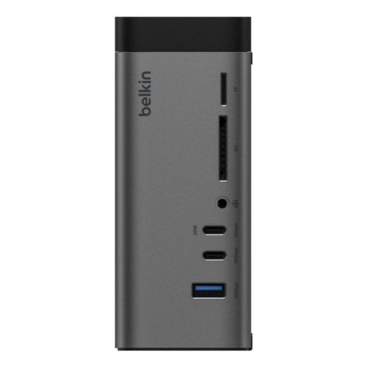 Dock USB-C Belkin Connect 11 Puertos HDMI Dual 8K/4K 120Hz SD MicroSD RJ-45 96W Gris