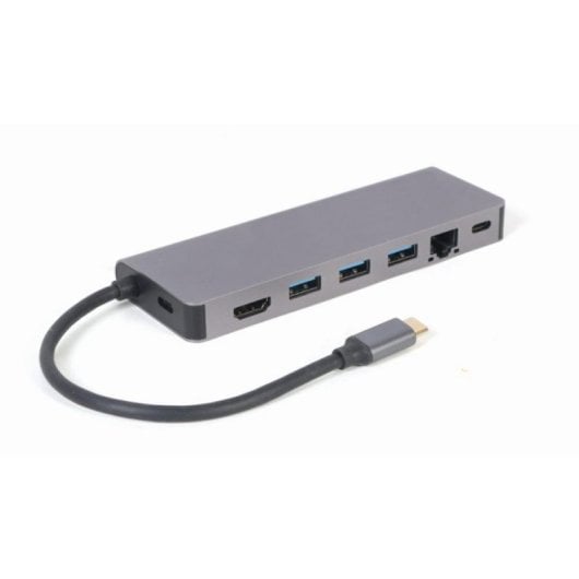 USB-Hub Gembird A-CM-COMBO5-05 USB 3.2 Gen 1 Type-C HDMI 4K Gigabit LAN 100W USB-Hub Gembird A-CM-COMBO5-05 USB 3.2 Gen 1 Type-C HDMI 4K Gigabit LAN 100W