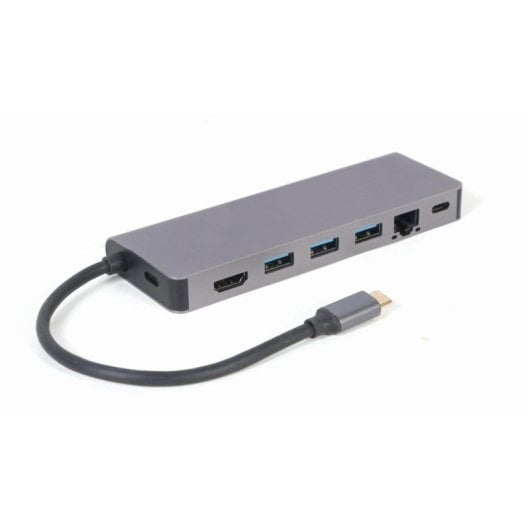USB-Hub Gembird A-CM-COMBO5-05 USB 3.2 Gen 1 Type-C HDMI 4K Gigabit LAN 100W USB-Hub Gembird A-CM-COMBO5-05 USB 3.2 Gen 1 Type-C HDMI 4K Gigabit LAN 100W