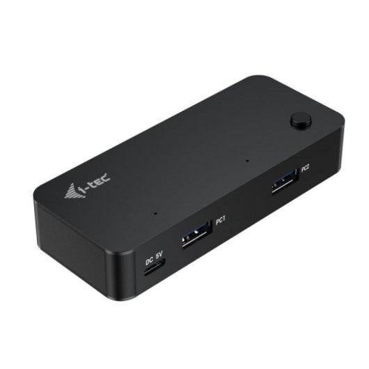 Hub USB KVM i-tec Universal 2x USB-C + 2x USB-A 3.0 5Gbps Switch Negro 1m