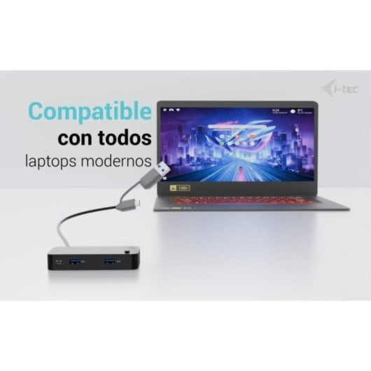 Hub USB KVM i-tec Universal 2x USB-C + 2x USB-A 3.0 5Gbps Switch Negro 1m