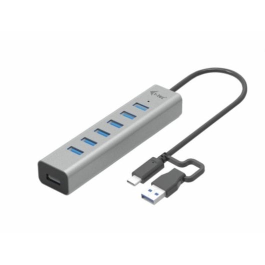 I-Tec C31HUBMETAL703 Hub USB-C/USB-A 5Gbps Carga Ativa 0,3m Metal Cinzento