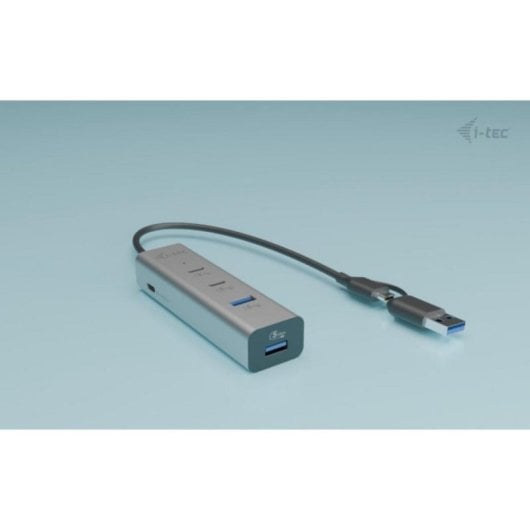I-Tec CAHUBMETAL2A2CPD Hub Universal 4 Portas 2x USB-C + 2x USB-A com Power Delivery 85W Metal Prateado