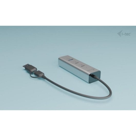 I-Tec CAHUBMETAL2A2CPD Hub Universal 4 Portas 2x USB-C + 2x USB-A com Power Delivery 85W Metal Prateado