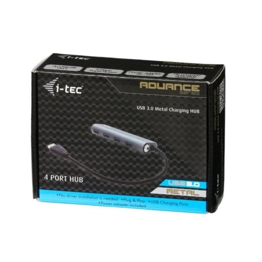 USB-Hub i-tec Metal Superspeed USB 3.0 4-Port Hub USB 3.2 Gen 1 Type-A USB-Hub i-tec Metal Superspeed USB 3.0 4-Port Hub USB 3.2 Gen 1 Type-A