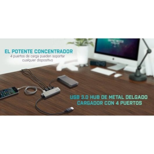 USB-Hub i-tec Metal Superspeed USB 3.0 4-Port Hub USB 3.2 Gen 1 Type-A USB-Hub i-tec Metal Superspeed USB 3.0 4-Port Hub USB 3.2 Gen 1 Type-A