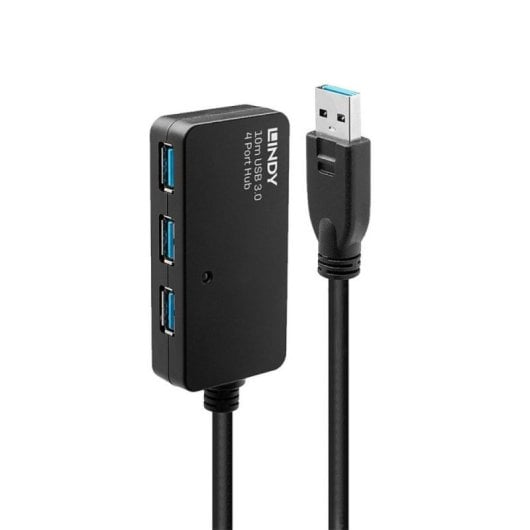 USB-Hub Lindy 43159 USB 3.2 Gen 1 Type-A 4 Ports 10m Kabel Schwarz USB-Hub Lindy 43159 USB 3.2 Gen 1 Type-A 4 Ports 10m Kabel Schwarz