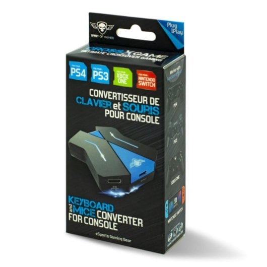 Conversor USB Spirit of Gamer SOG-CONV1 5 Puertos USB 3.2 Gen 1 Type-A/Type-C Compatible Switch/PS4/XBOX ONE/PS3