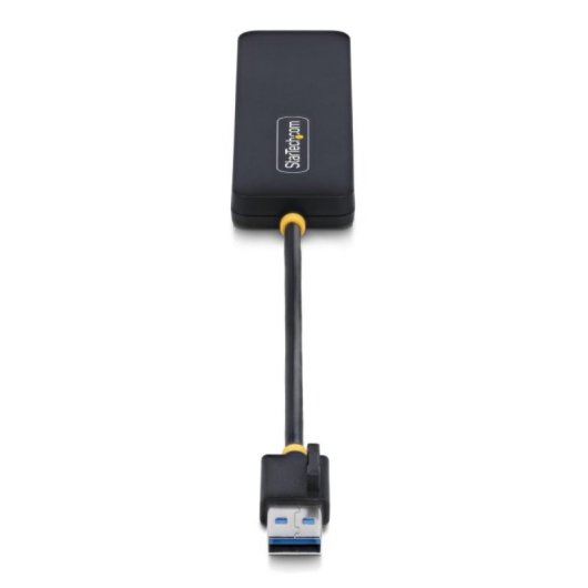 Hub USB 3.0 StarTech.com 4 Puertos Tipo-A 5Gbps Portátil Protección Sobrecorriente Negro
