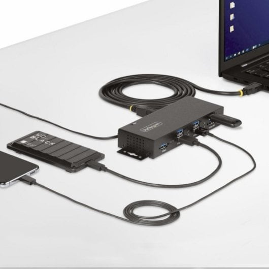 USB-Hub StarTech 7-Port USB 3.2 Gen 1 Metall ESD-Schutz DIN-Schiene