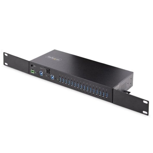 Hub USB 16 Porte StarTech.com 5 Gbps Industriale Montaggio Rack/DIN/Superficie Dual Host