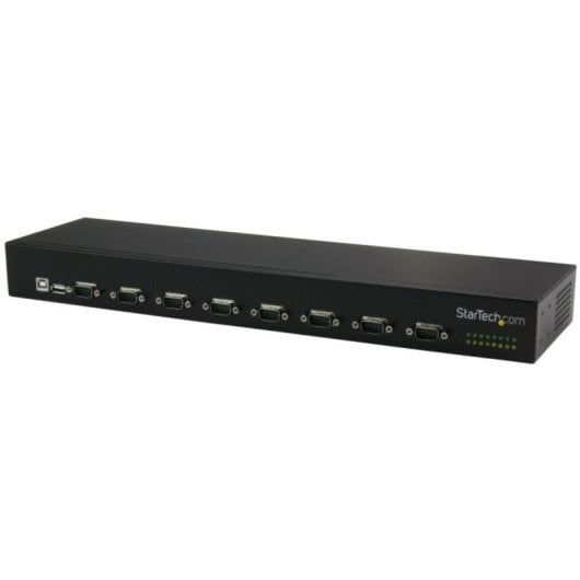 Concentrateur USB StarTech 8 Ports Série RS232, USB 2.0, Noir, Aluminium, 36 W, 100 - 240 V