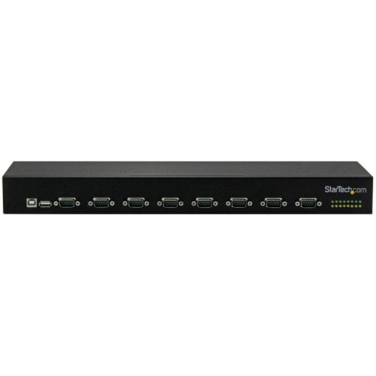 Concentrateur USB StarTech 8 Ports Série RS232, USB 2.0, Noir, Aluminium, 36 W, 100 - 240 V