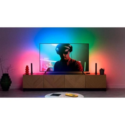 WiZ Barras Led inteligentes (2un) - RGBIC, conexión via Wi-Fi, control via App/Control por Voz, compatible Google Home, 