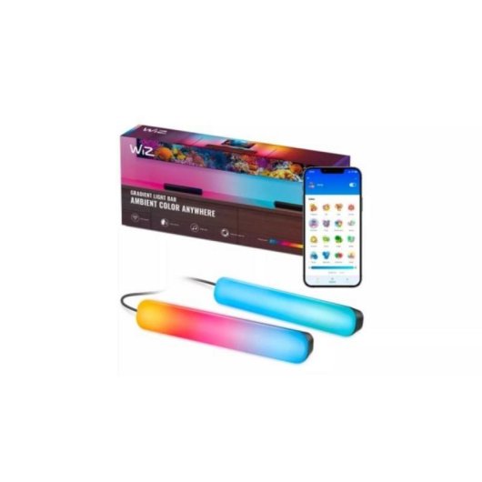 WiZ Barras Led inteligentes (2un) - RGBIC, conexión via Wi-Fi, control via App/Control por Voz, compatible Google Home, 