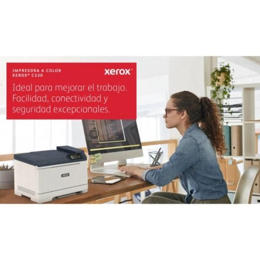 Xerox C320 Impressora Laser a Cores WiFi Duplex 35ppm A4 4800x4800DPI com 3 Bandejas e Ecrã Tátil