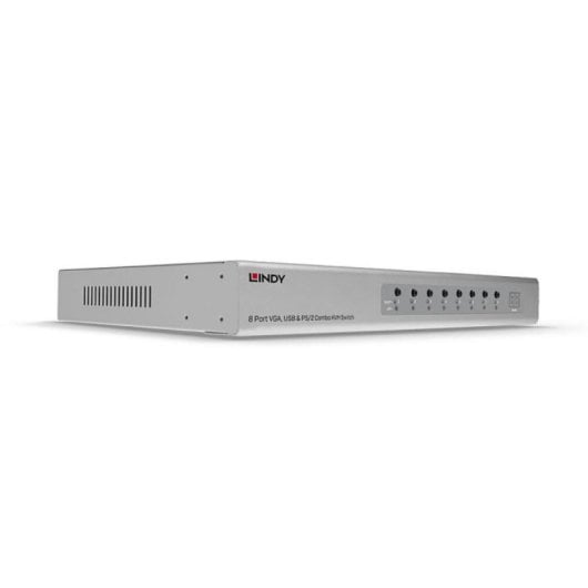 KVM Switch Lindy 39526 VGA Full HD 2048x1536 8 Portas Console USB Prata 1U Rack