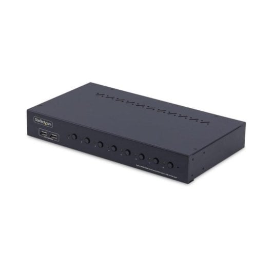 Switch KVM StarTech.com SV8310H2UEU 8 Puertos HDMI 4K60Hz Rack 1U USB Hub 4 Puertos TAA