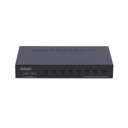 Switch KVM StarTech.com SV8310H2UEU 8 Puertos HDMI 4K60Hz Rack 1U USB Hub 4 Puertos TAA