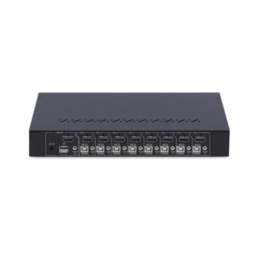 Switch KVM StarTech.com SV8310H2UEU 8 Puertos HDMI 4K60Hz Rack 1U USB Hub 4 Puertos TAA