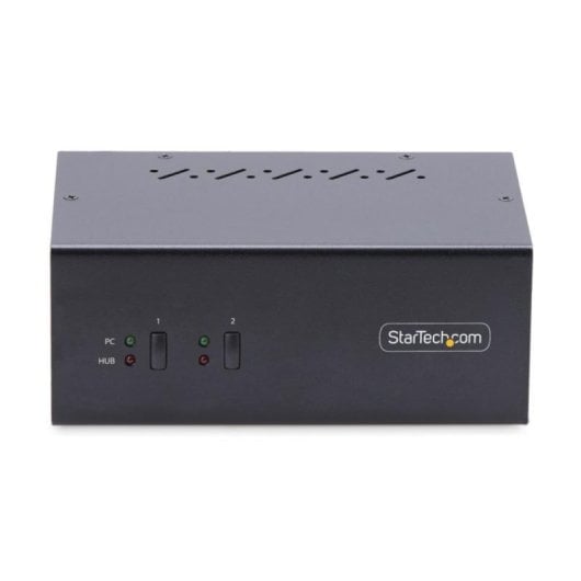 Conmutador KVM StarTech.com SV231DPDDUA2 Monitores 4K60Hz USB Hub 5Gbps Audio