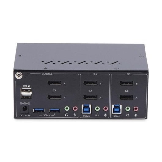 Conmutador KVM StarTech.com SV231DPDDUA2 Monitores 4K60Hz USB Hub 5Gbps Audio