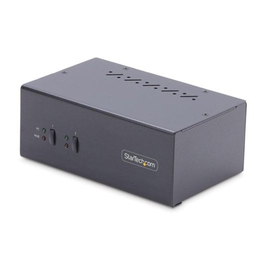 Conmutador KVM StarTech.com SV231DPDDUA2 Monitores 4K60Hz USB Hub 5Gbps Audio