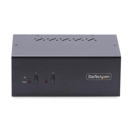 Conmutador KVM StarTech.com SV231DPDDUA2 Monitores 4K60Hz USB Hub 5Gbps Audio