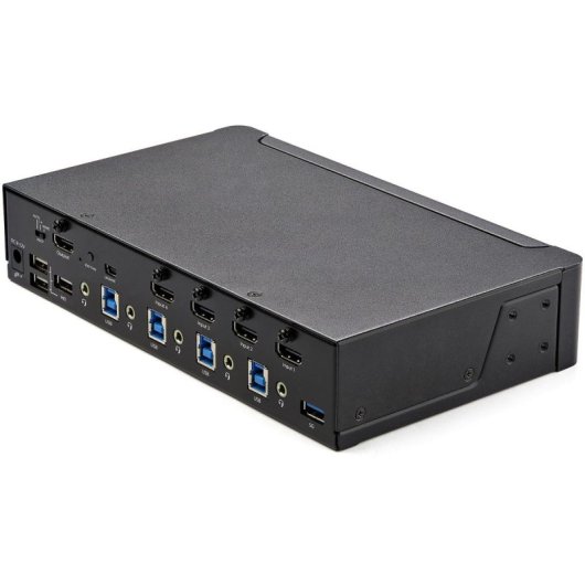 KVM Switch StarTech.com HDMI 2.0 4K 60Hz USB 3.0 Hub Audio Analog Digital