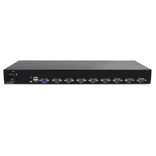 Switch KVM StarTech SV831DUSBU 8 Ports USB VGA 1U Rack Monté 1920 x 1440