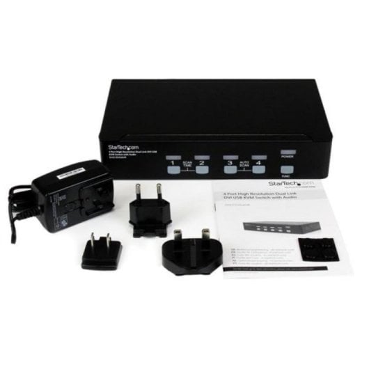 KVM-Switch StarTech SV431DVIUAHR USB 2.0 DVI Dual-Link 4-Port Audio KVM-Switch StarTech SV431DVIUAHR USB 2.0 DVI Dual-Link 4-Port Audio