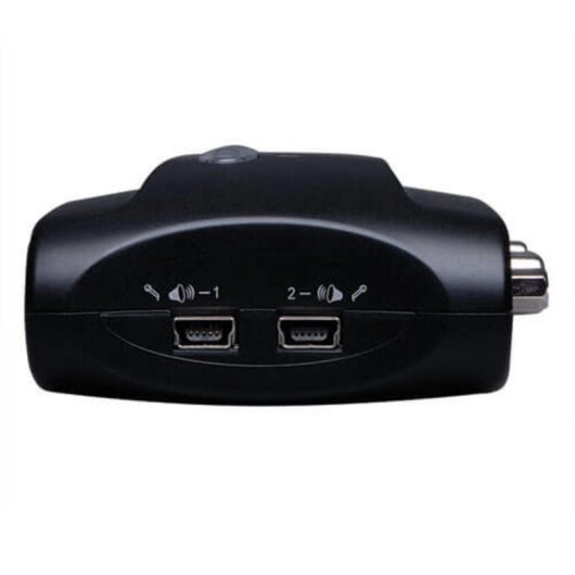 KVM USB Tripp Lite B004-VUA2-K-R 2 Puertos Compacto con Audio y Cables 2048x1536 Negro