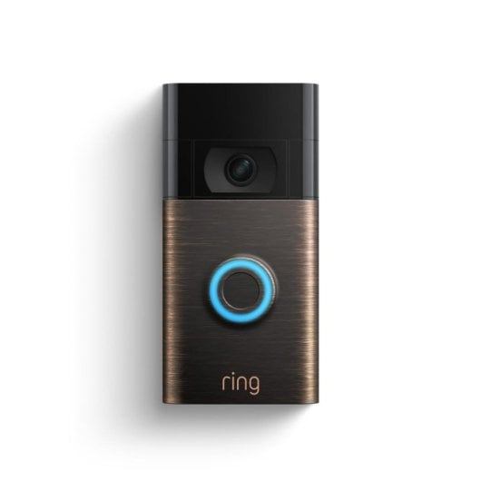 Timbre Inteligente Ring Video Doorbell Bronce WiFi 1080p Visión Nocturna Alexa 2 Vías