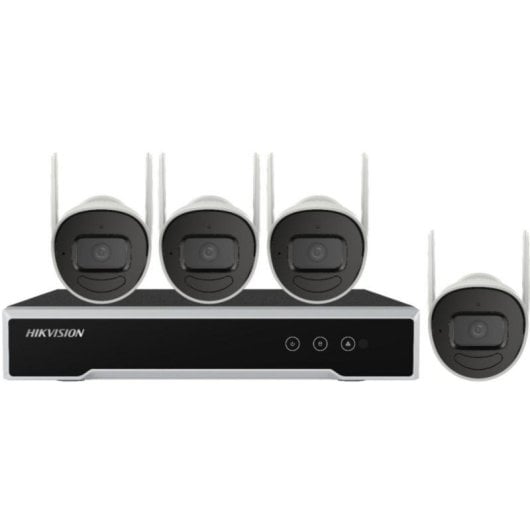 Kit Videovigilancia Hikvision NK42W0H-1T(WD)(D)/EU 4 Cámaras 2MP Full HD IP66 HDD 1TB Wi-Fi/Alámbrico