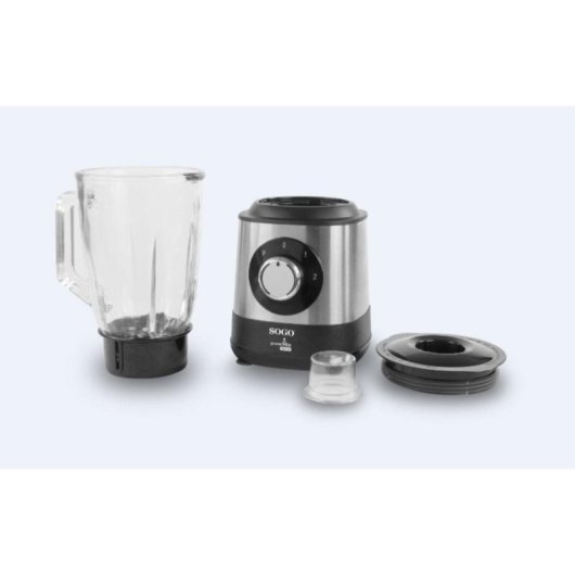 Batidora de vaso Sogo BAT-SS-5585 1.5L 1500W Acero inoxidable Vidrio Picahielo Garantía 3 años