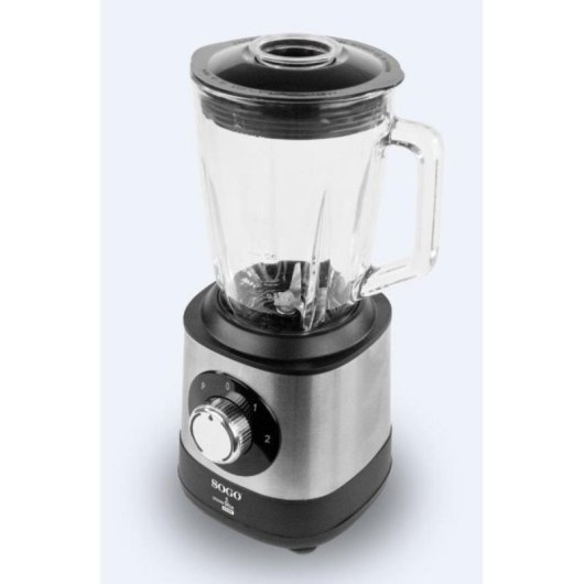 Batidora de vaso Sogo BAT-SS-5585 1.5L 1500W Acero inoxidable Vidrio Picahielo Garantía 3 años