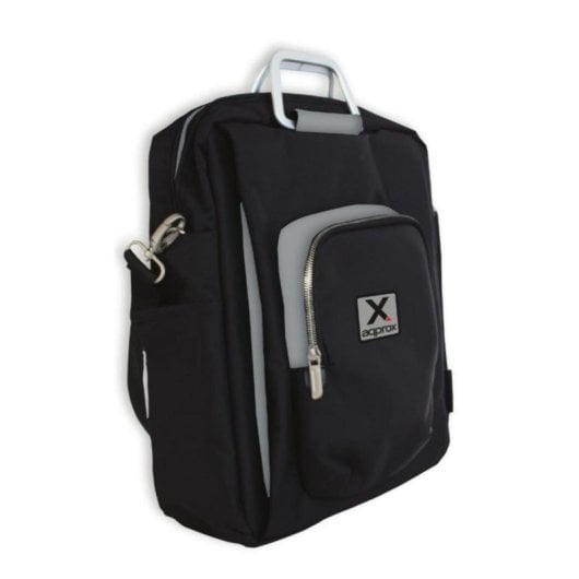 Mala Portátil Multi-Compartimentos 15.6” Nylon Preto Cinzento Mala Portátil Multi-Compartimentos 15.6” Nylon Preto Cinzento